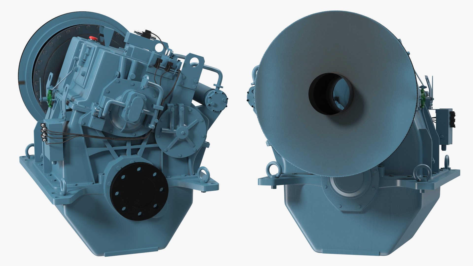 3D model Transmission for Marine Engine Blue