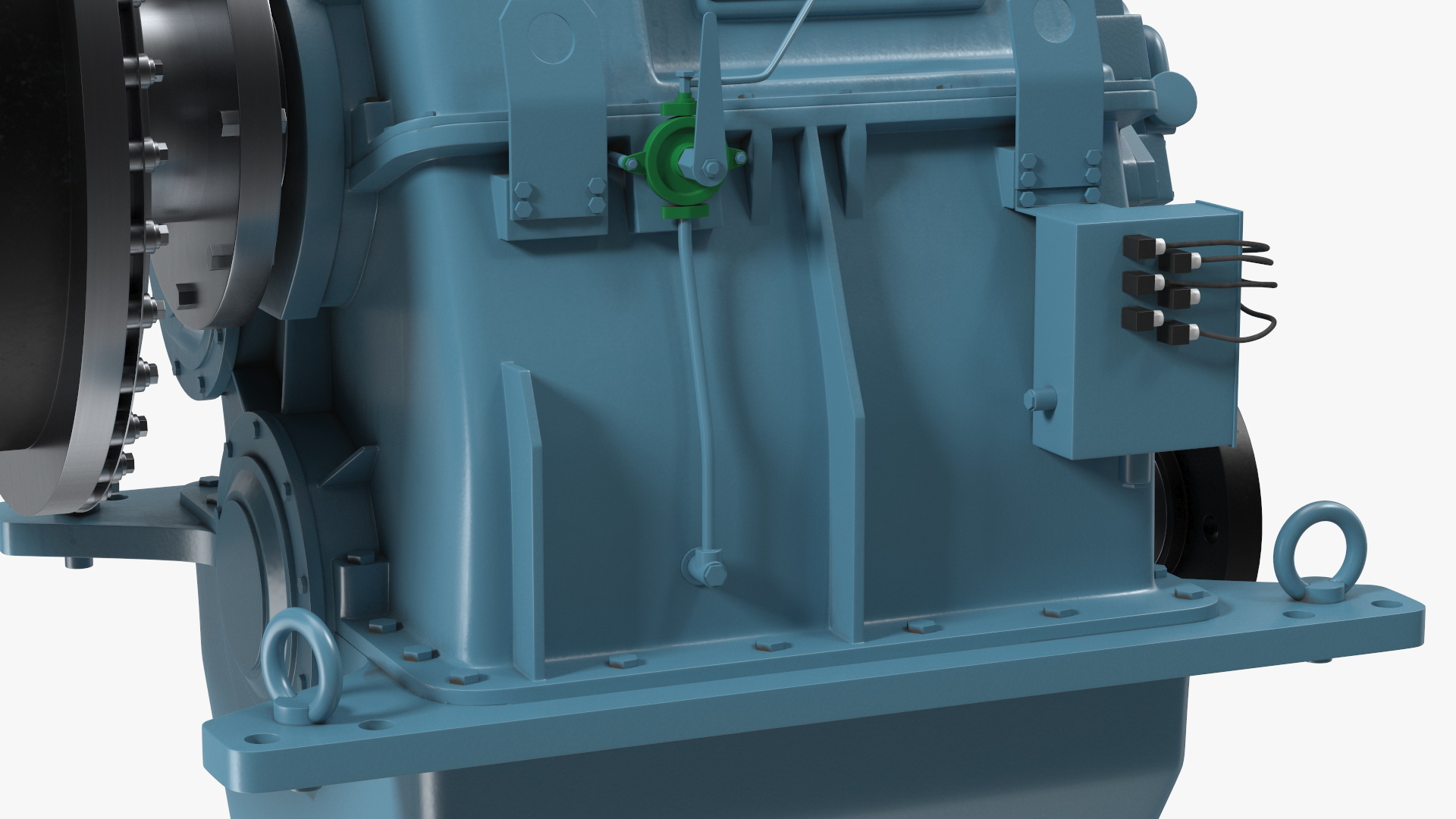 3D model Transmission for Marine Engine Blue