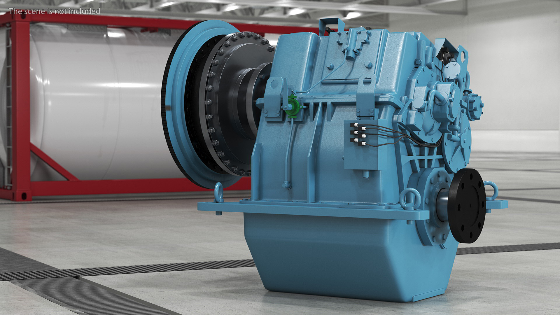 3D model Transmission for Marine Engine Blue