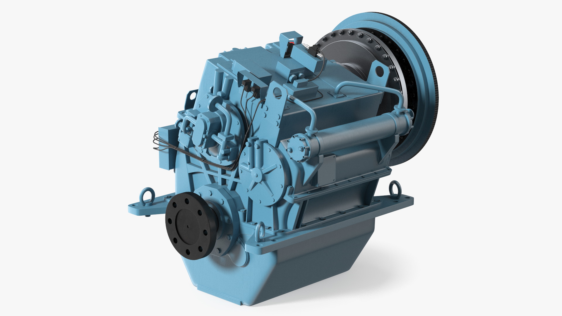 3D model Transmission for Marine Engine Blue