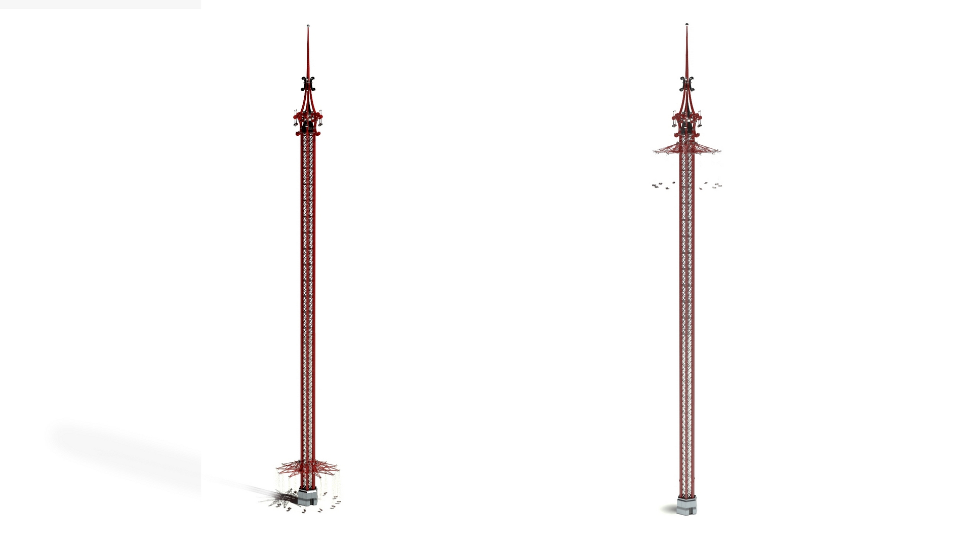 3D Vertical swing Carousel model