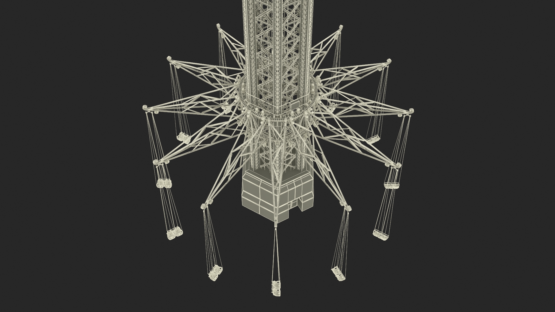 3D Vertical swing Carousel model