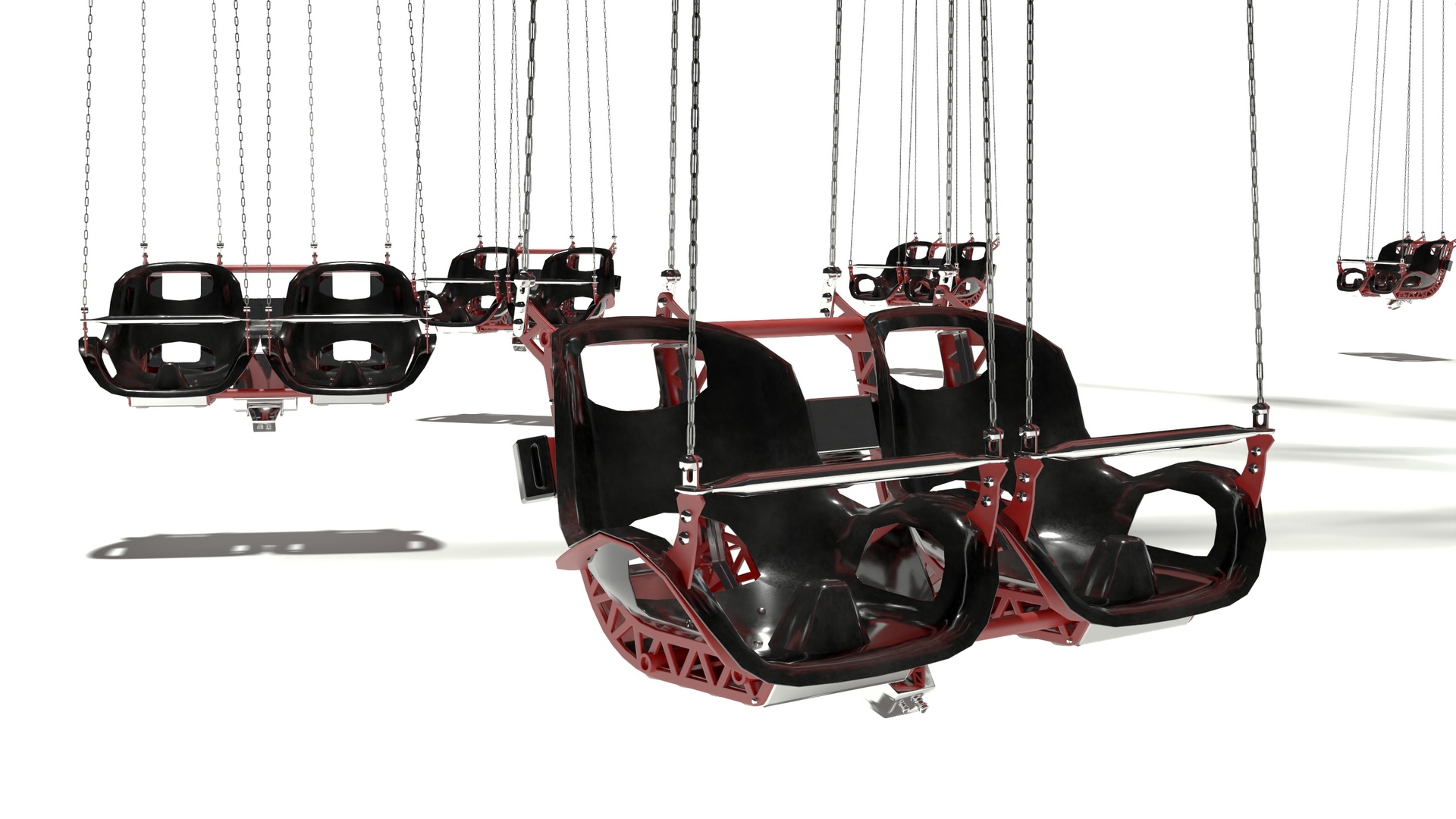 3D Vertical swing Carousel model