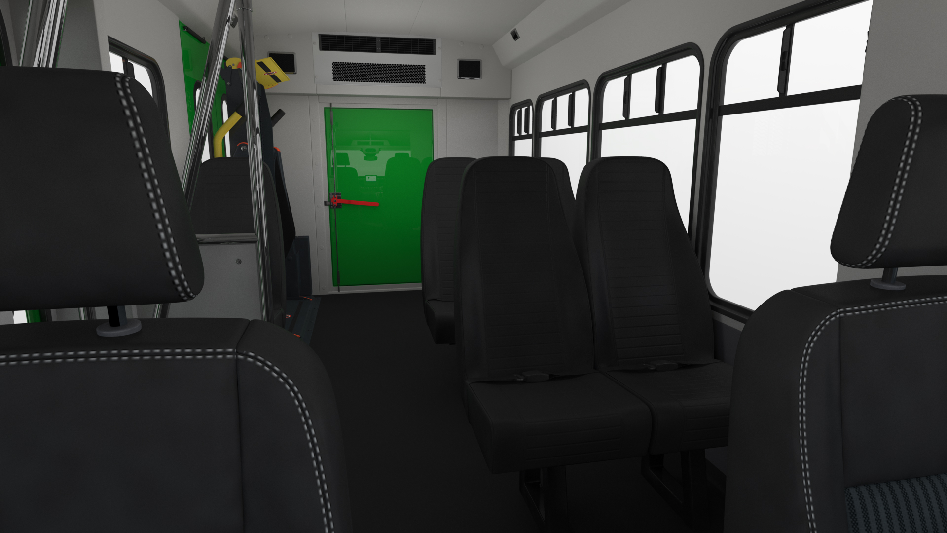 3D Passenger Shuttle Bus