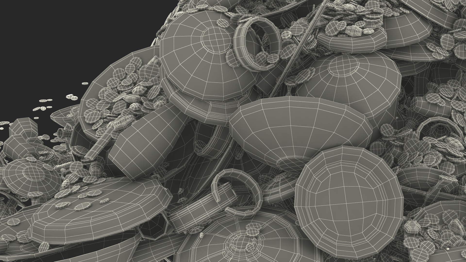 3D Large Pile of Treasures model