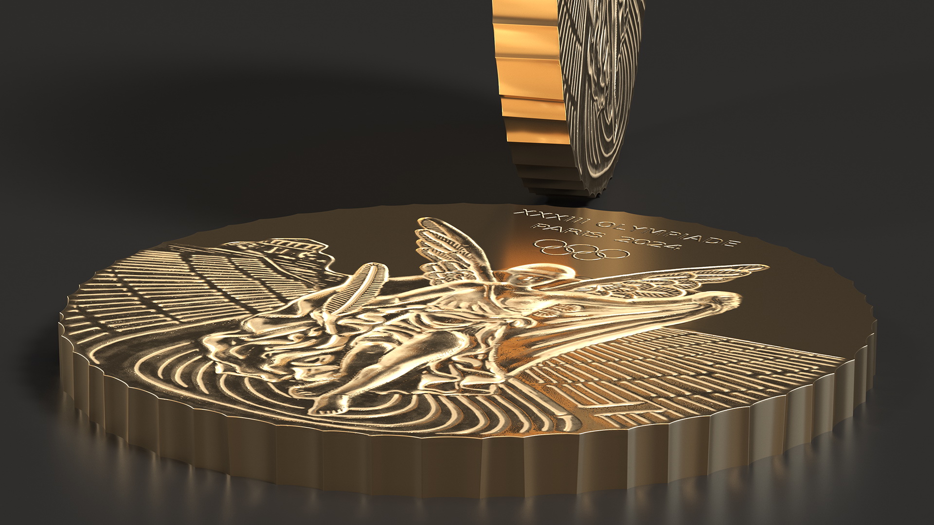 3D Olympic Gold Medal model