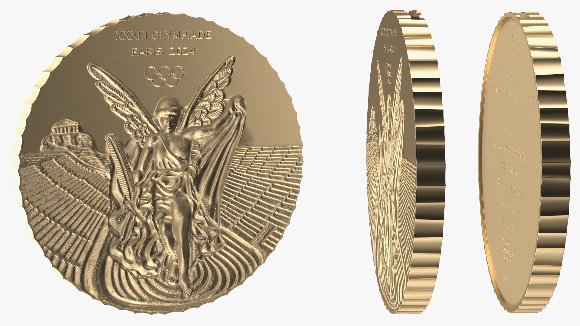 3D Olympic Gold Medal model