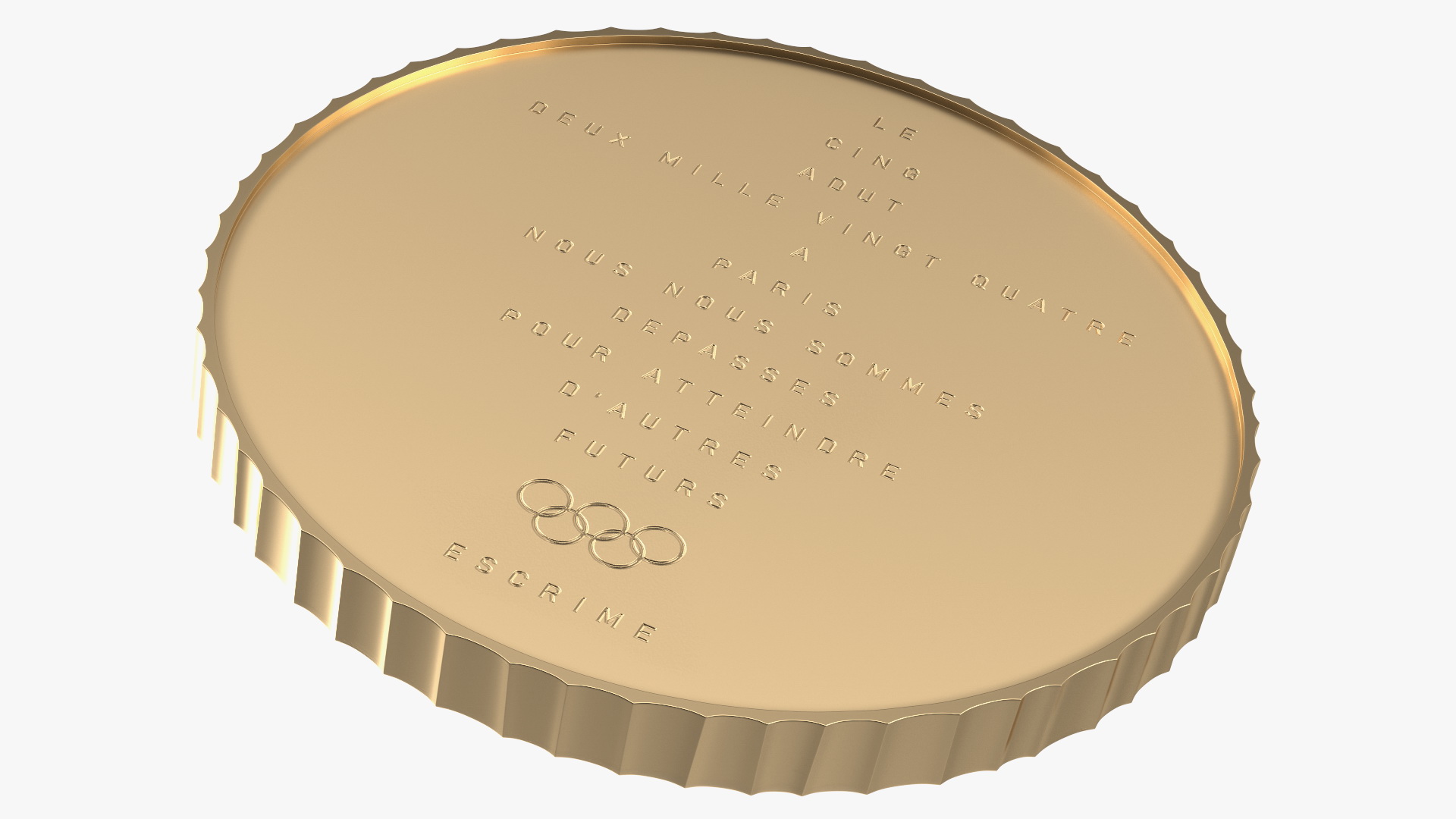 3D Olympic Gold Medal model