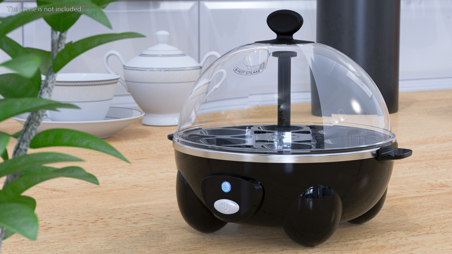 3D Black Egg Cooker