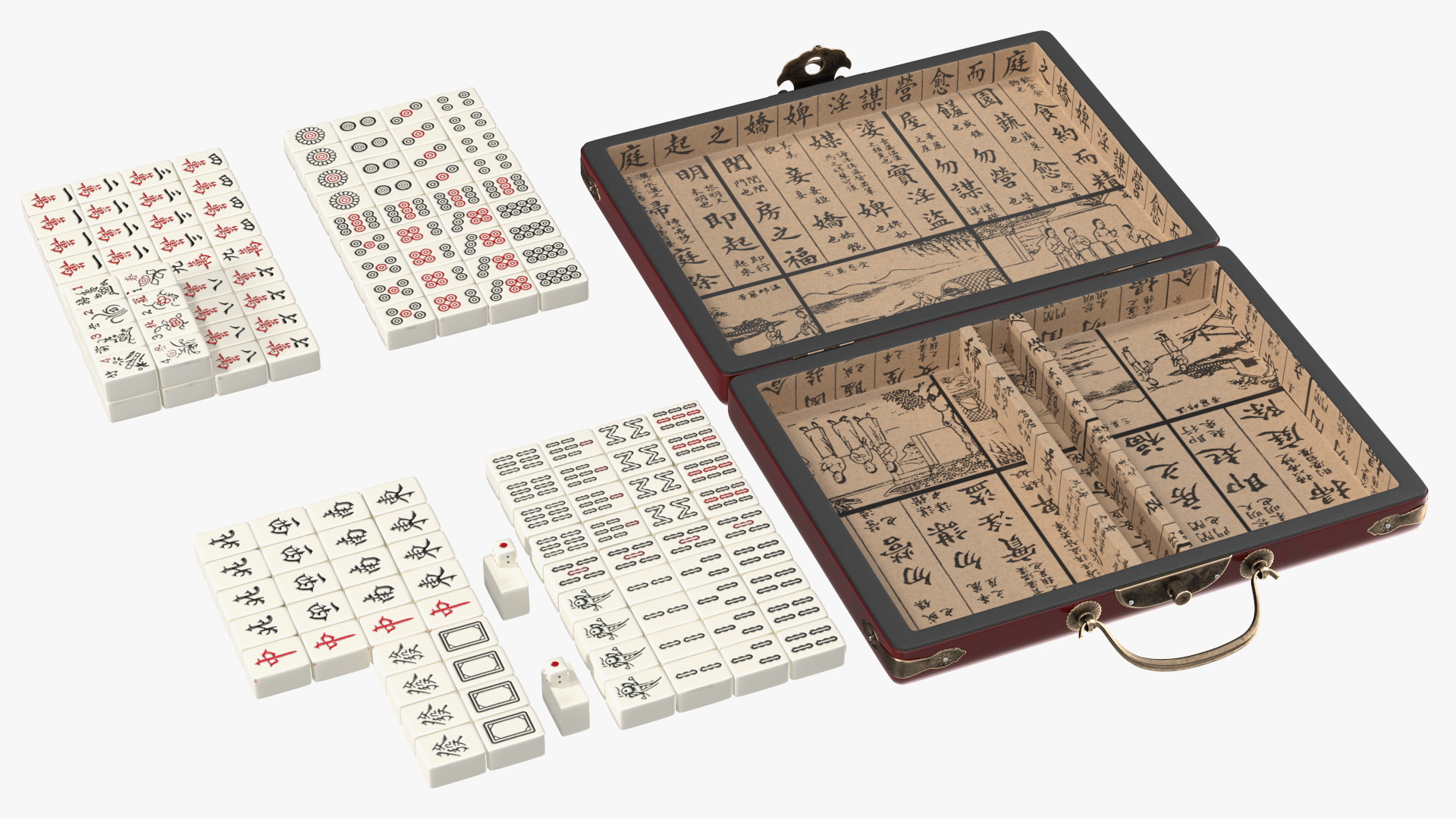 3D model Chinese Mahjong