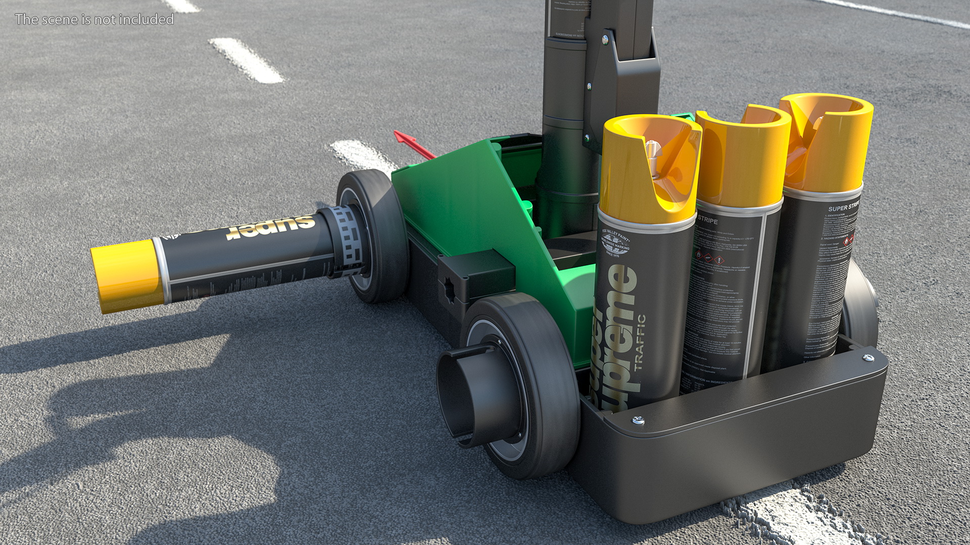 3D model Fox Valley Traffic Striping Machine