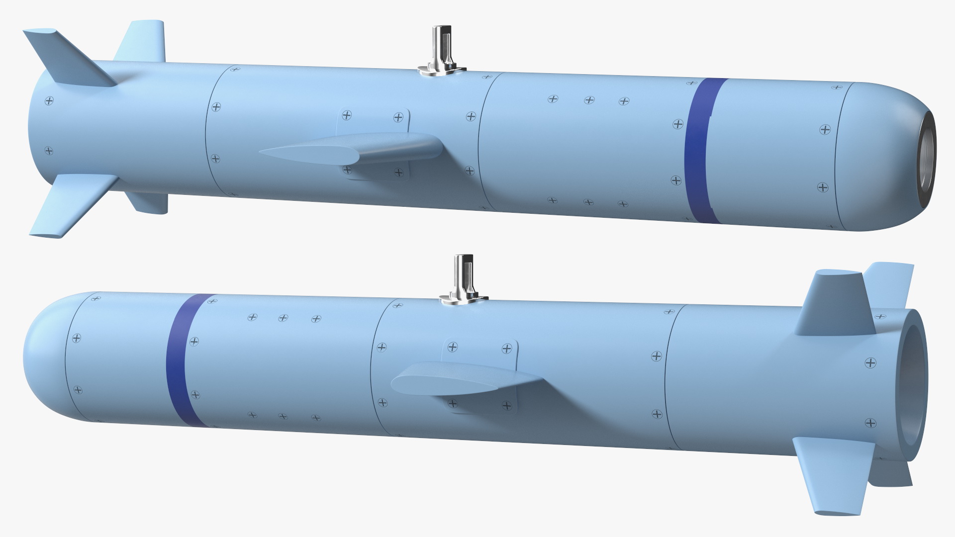 3D Laser Guided Miniature Munition Rocket model