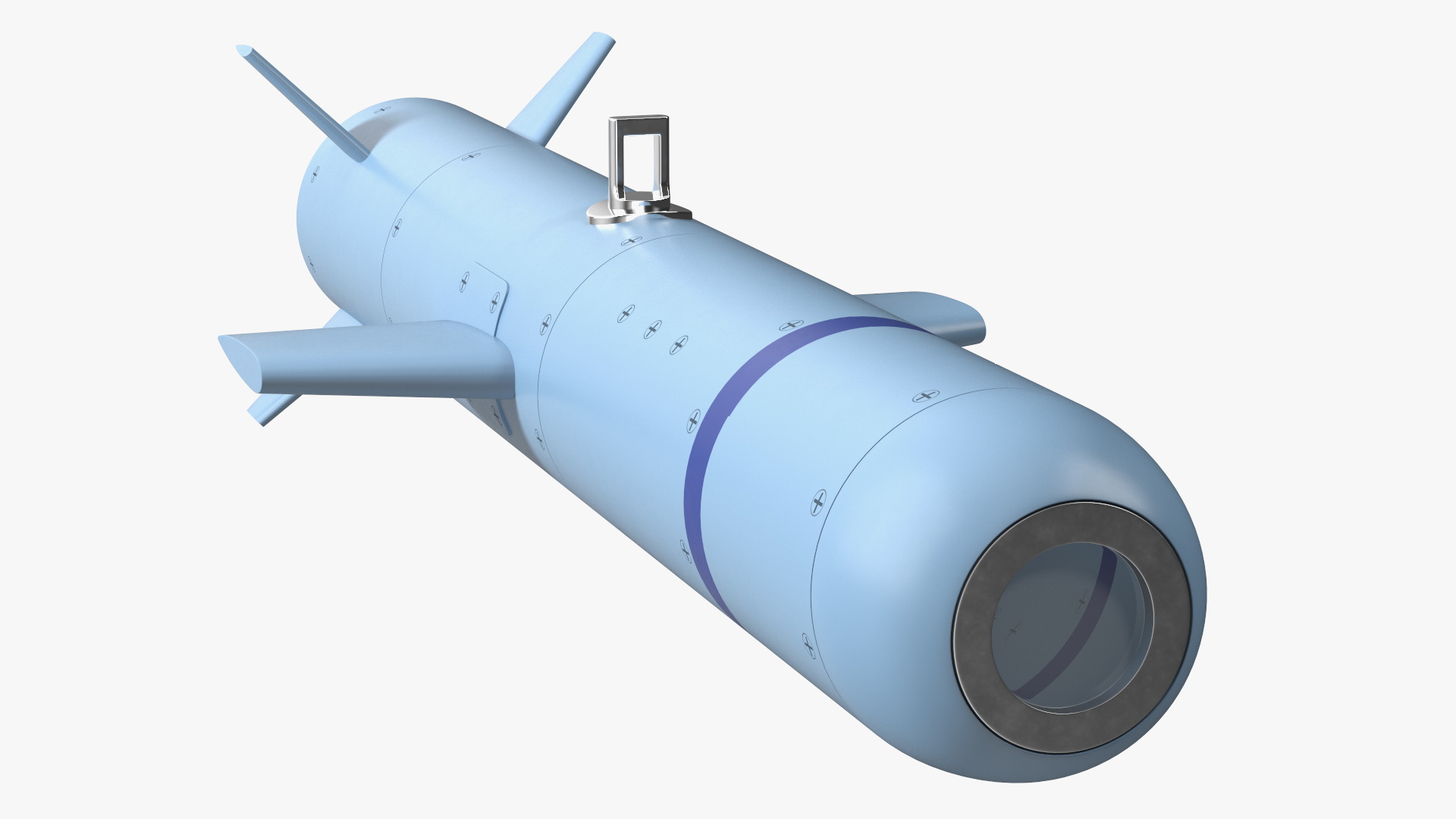 3D Laser Guided Miniature Munition Rocket model