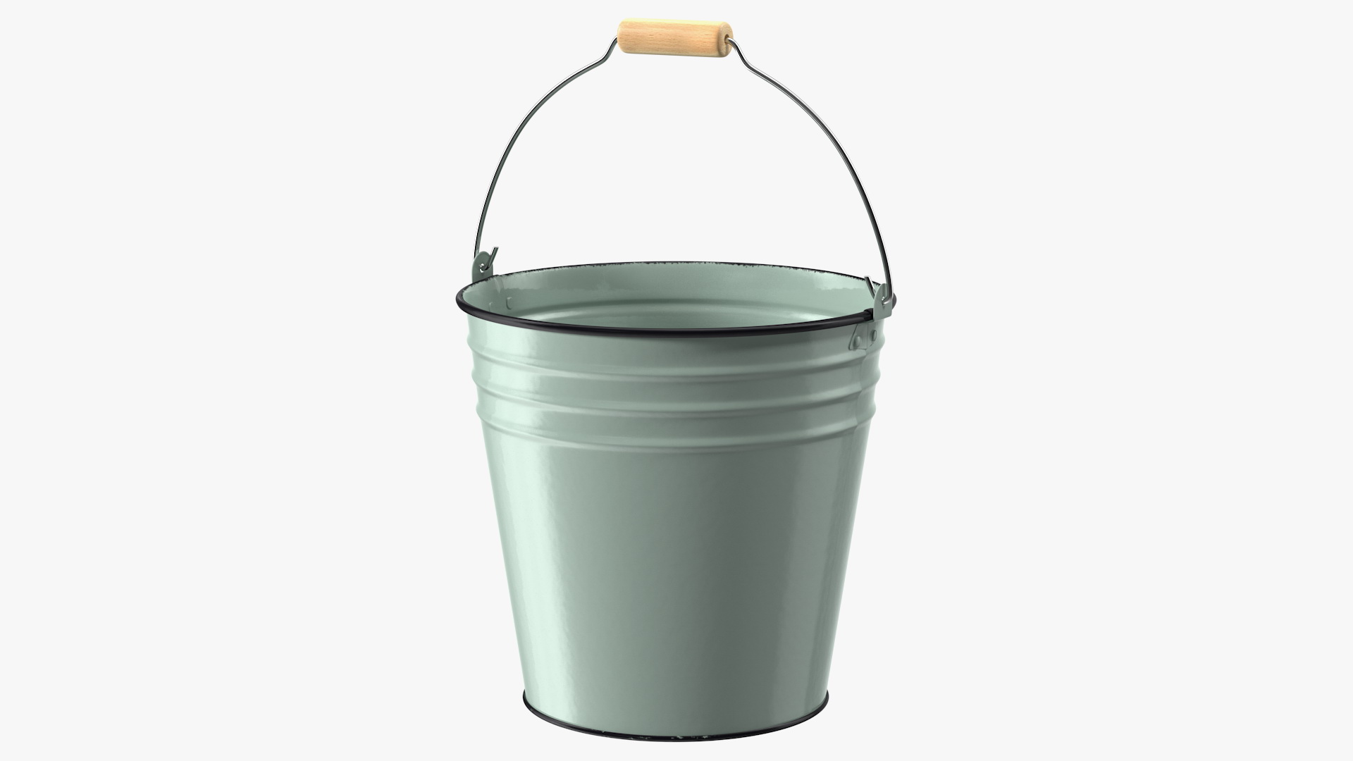 3D Blue Enamel Bucket 5L