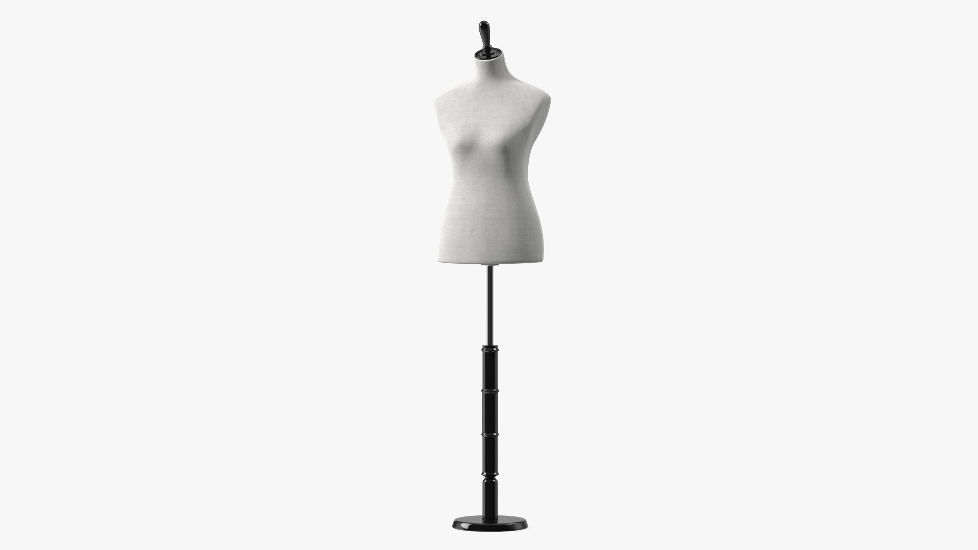 3D model Female Sewing Mannequin Torso with Stand