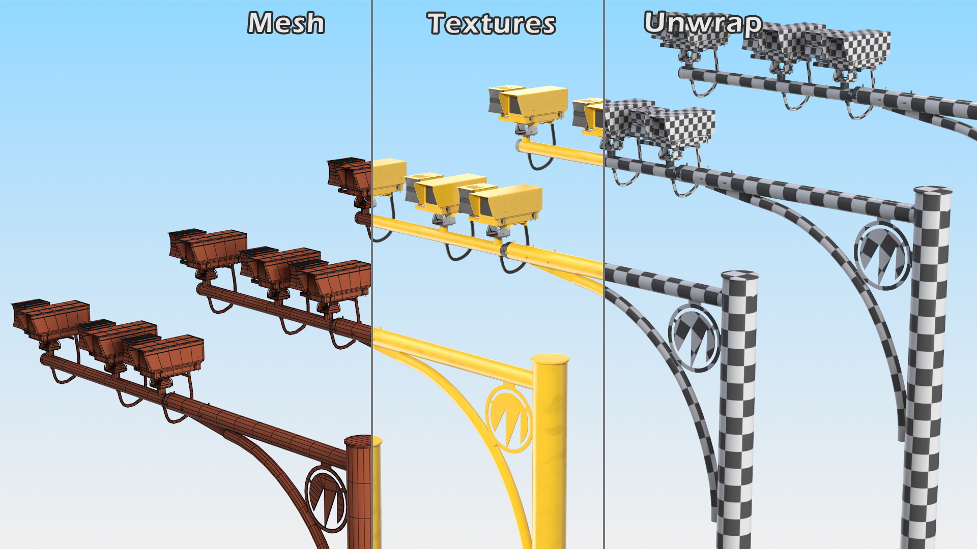 3D SPECS Average Speed Camera System on Pole