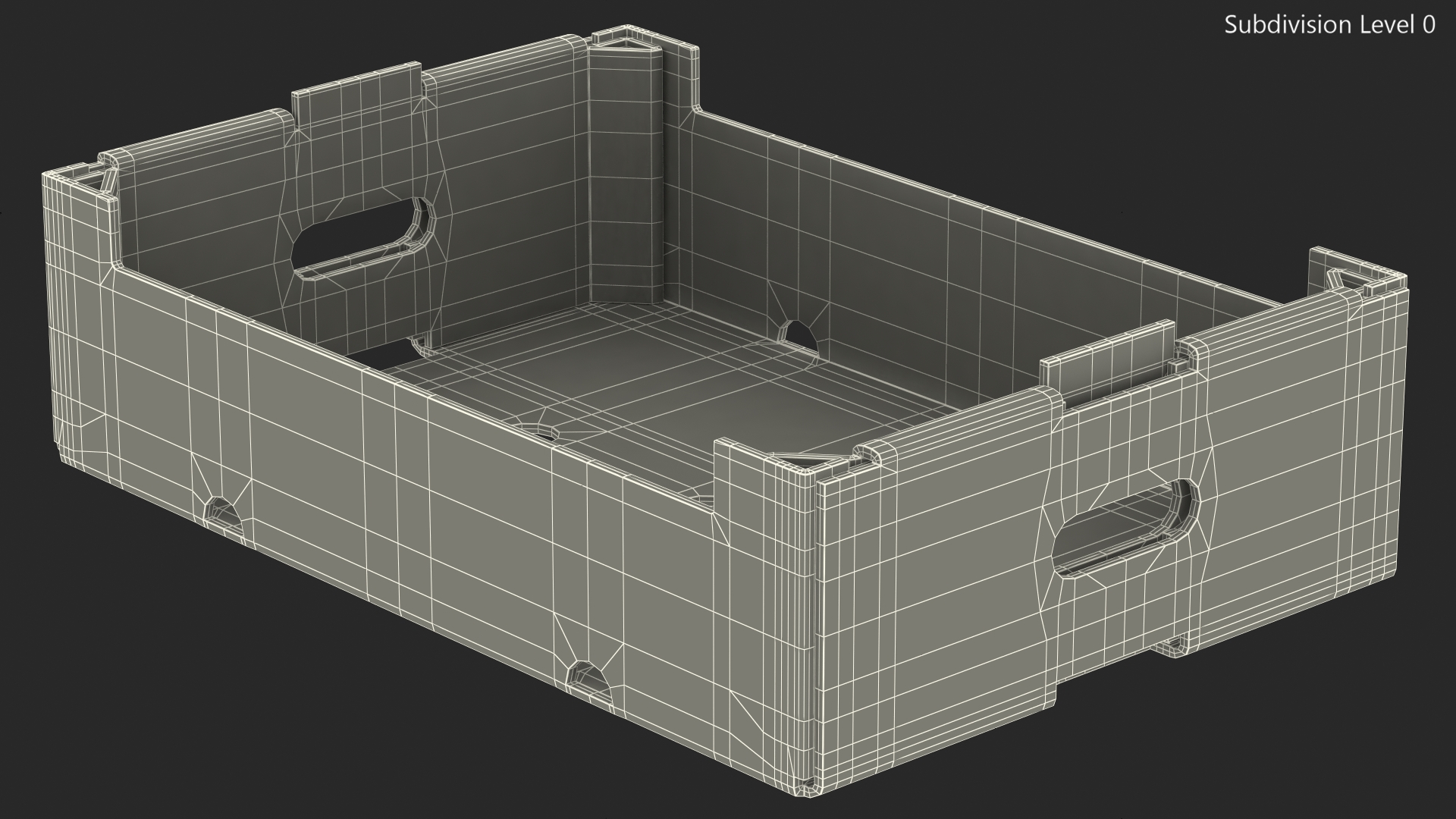 3D model Stackable Corrugated Fruit and Vegetable Tray