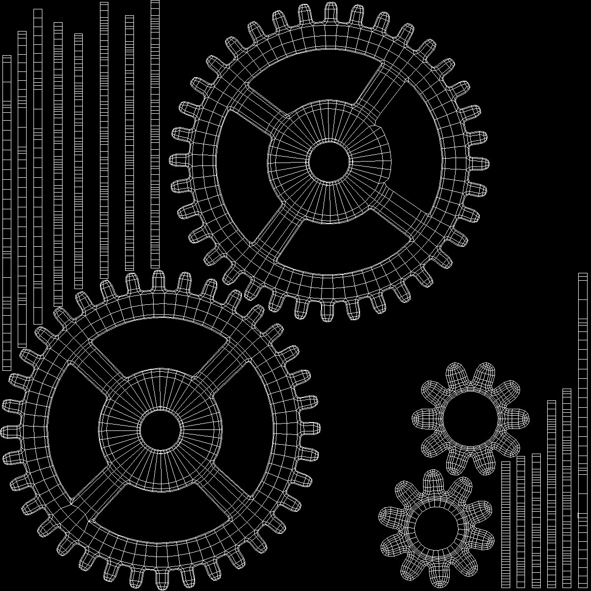 Pendulum Clock Gear 3D model