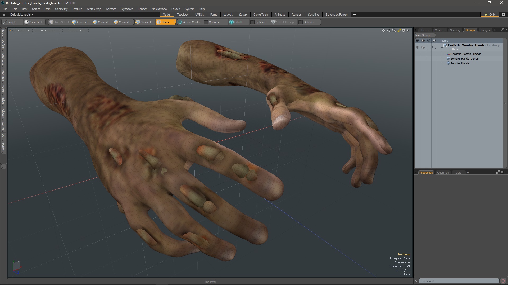 Realistic Zombie Hands 3D