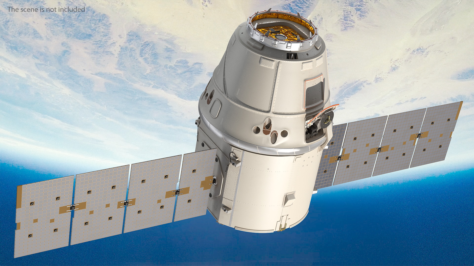 ISS Module Dragon 3D