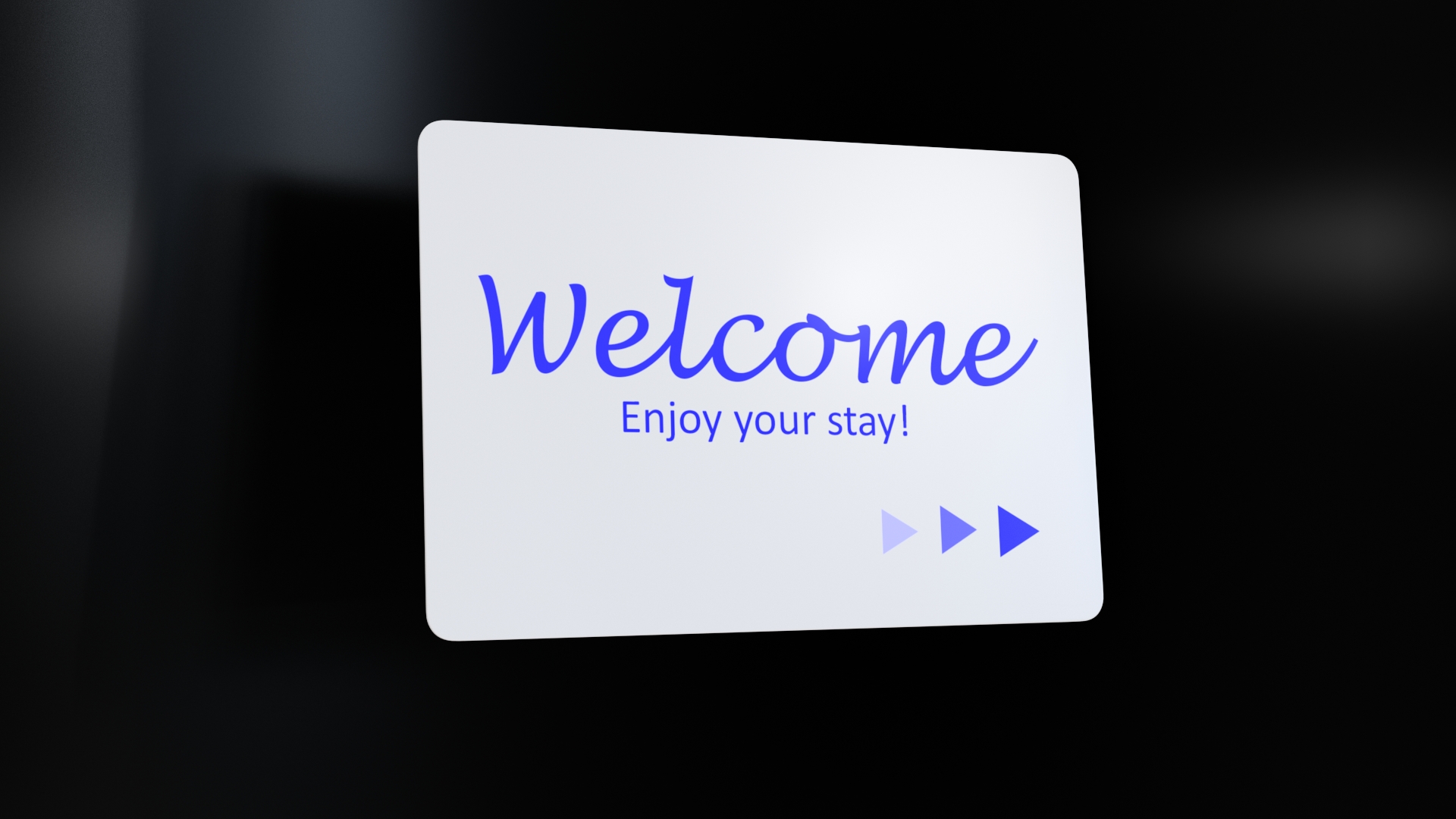 3D model Hotel Room Card