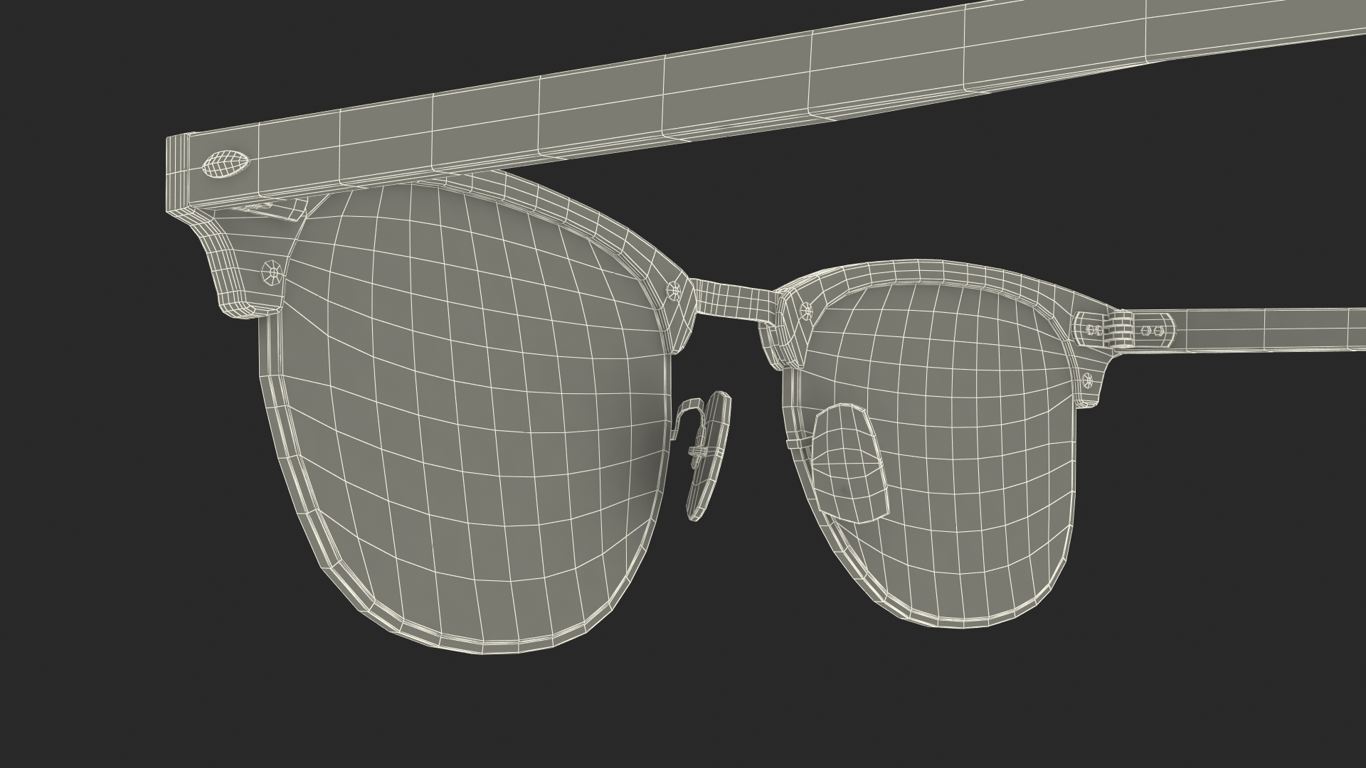 3D Classic Sunglasses model