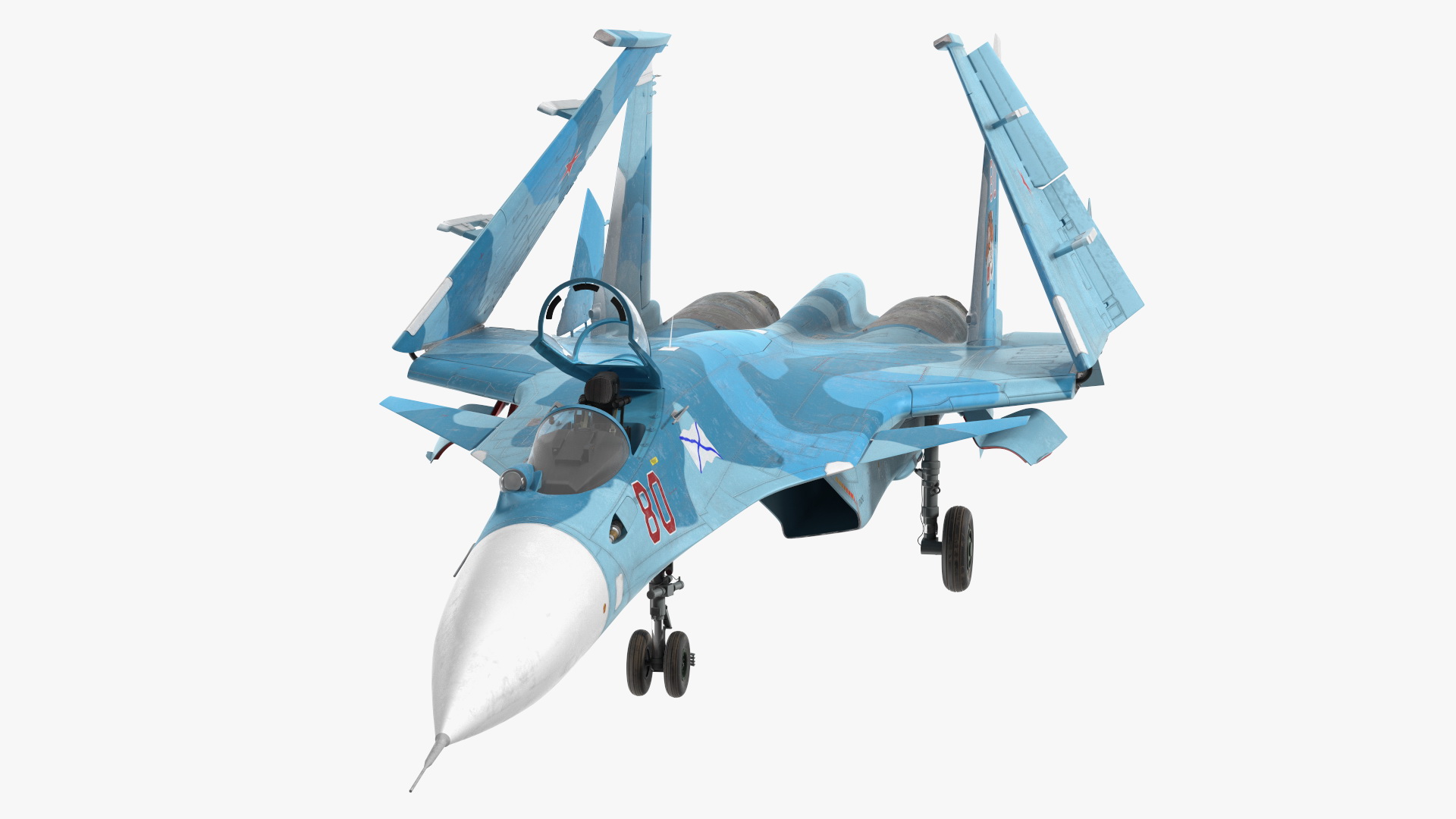 3D SU 33 Folded Wings model