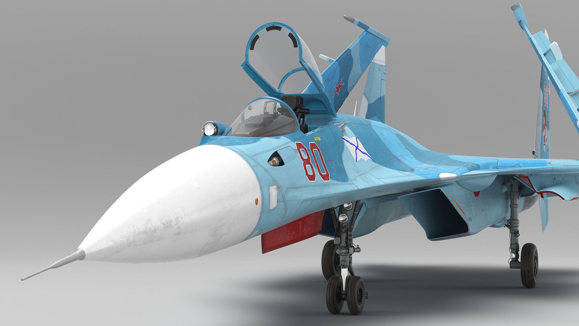 3D SU 33 Folded Wings model