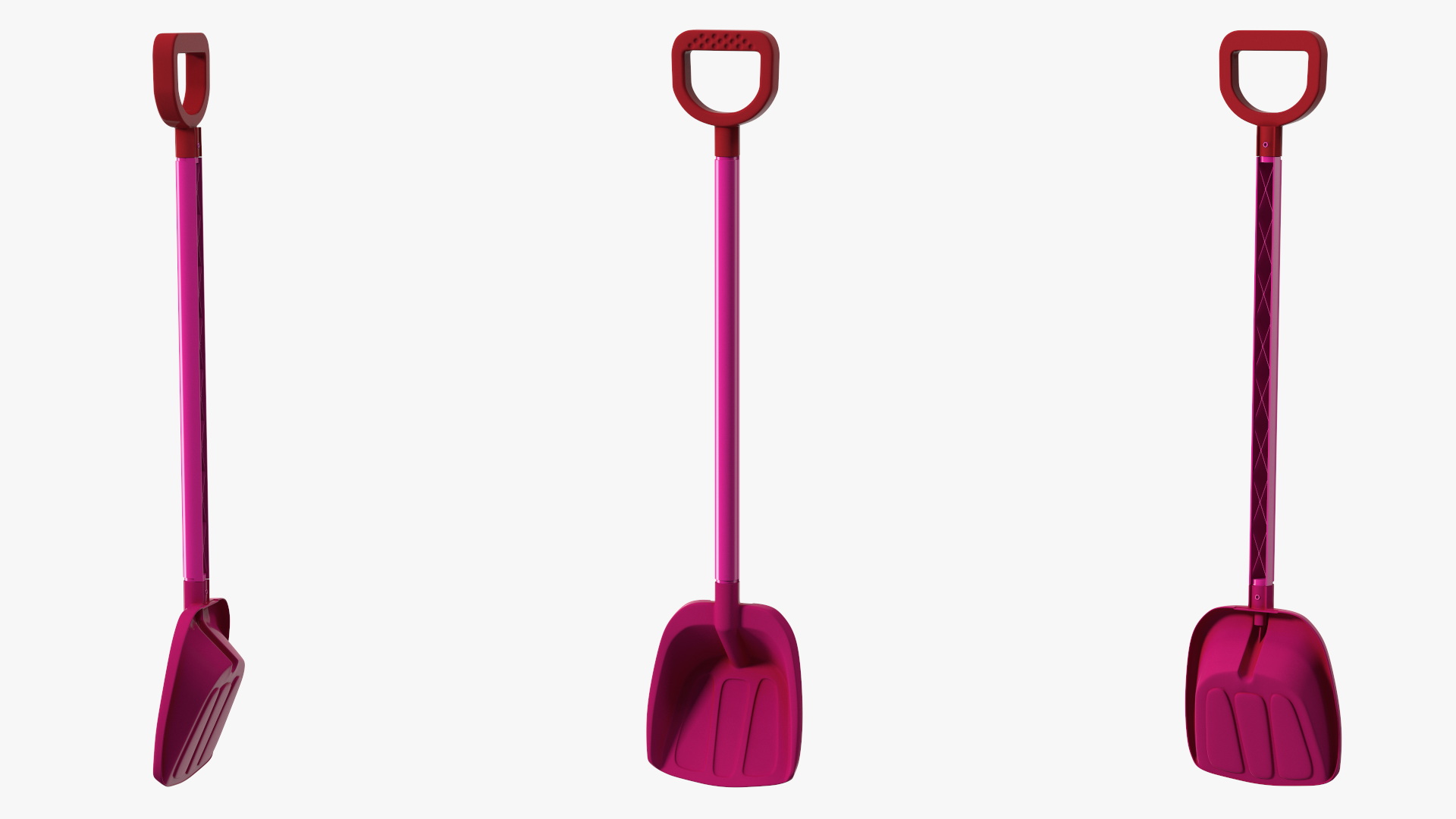 Plastic Beach Spade Pink 3D model