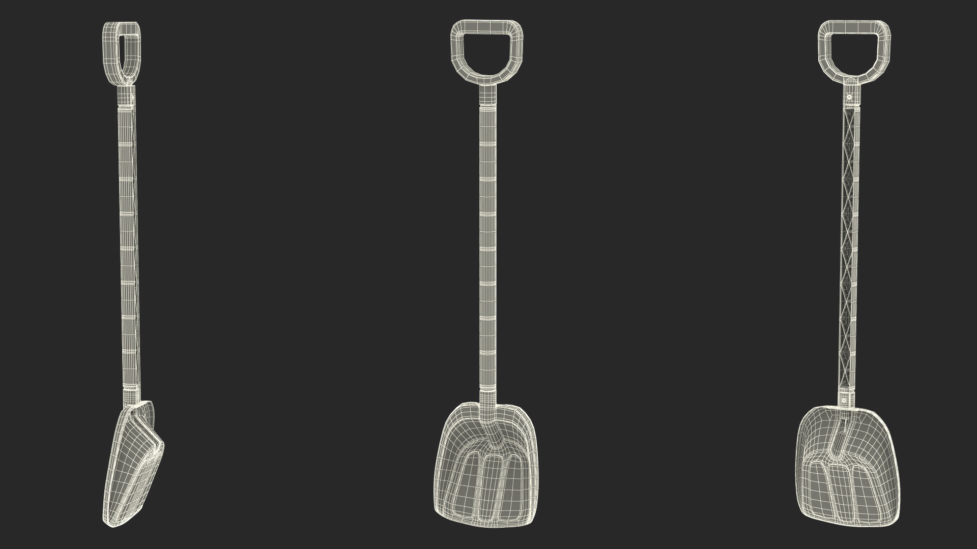 Plastic Beach Spade Pink 3D model