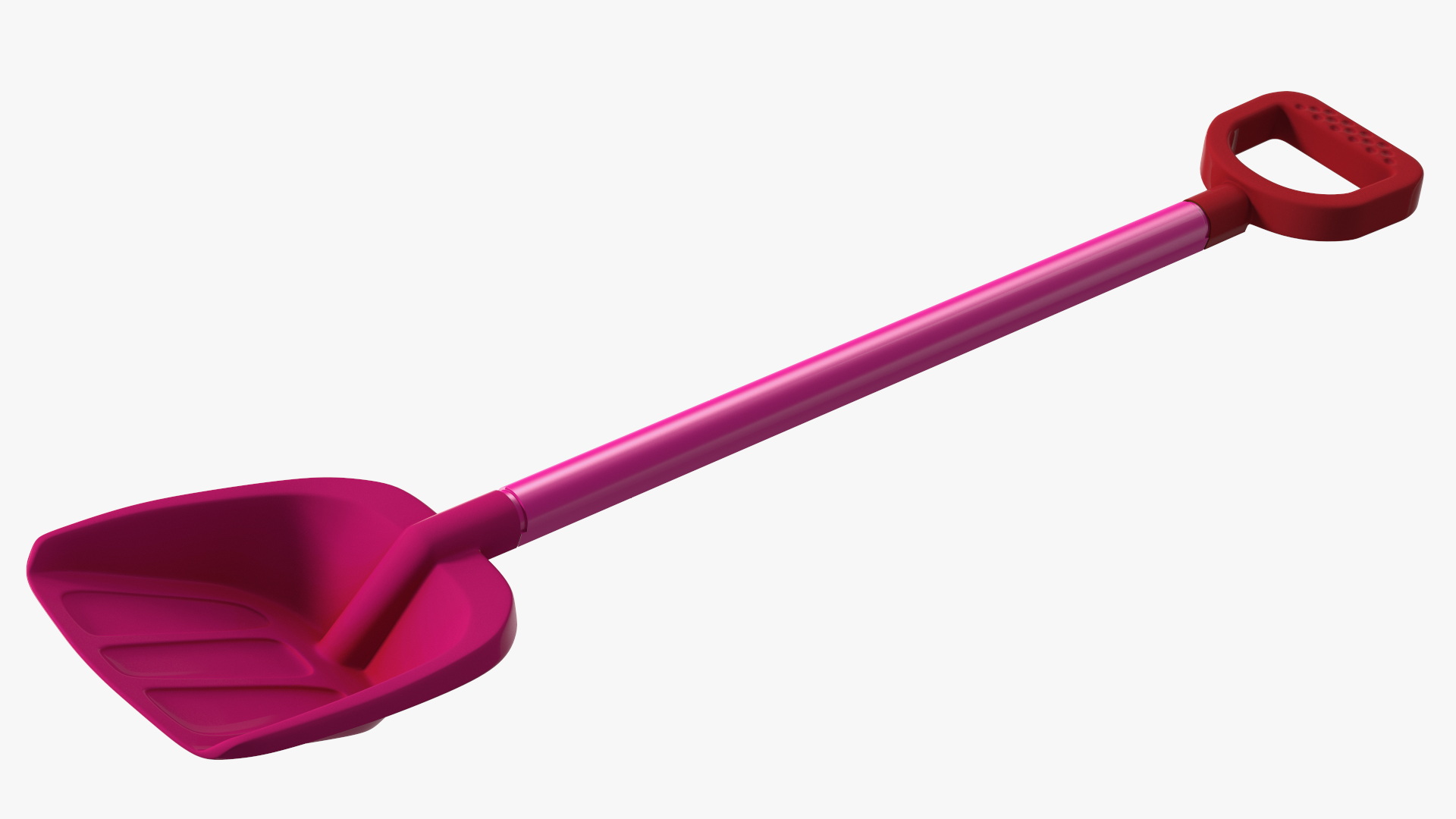 Plastic Beach Spade Pink 3D model