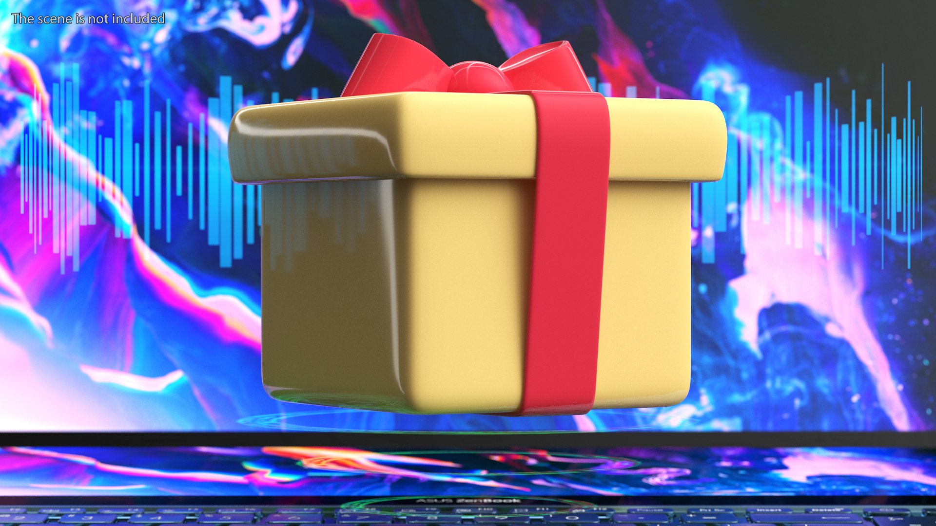 3D Wrapped Gift Emoji model