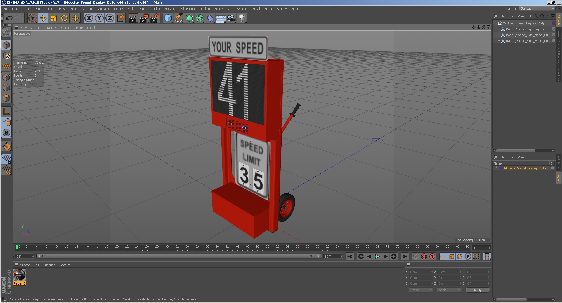 Modular Speed Display Dolly 3D