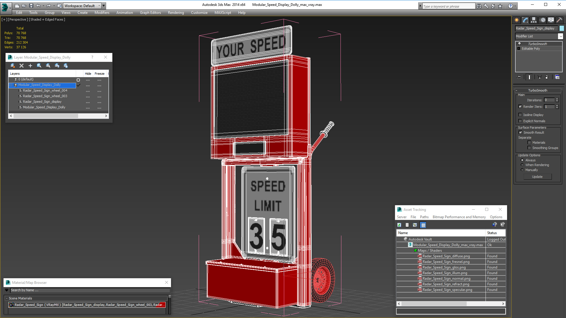 Modular Speed Display Dolly 3D