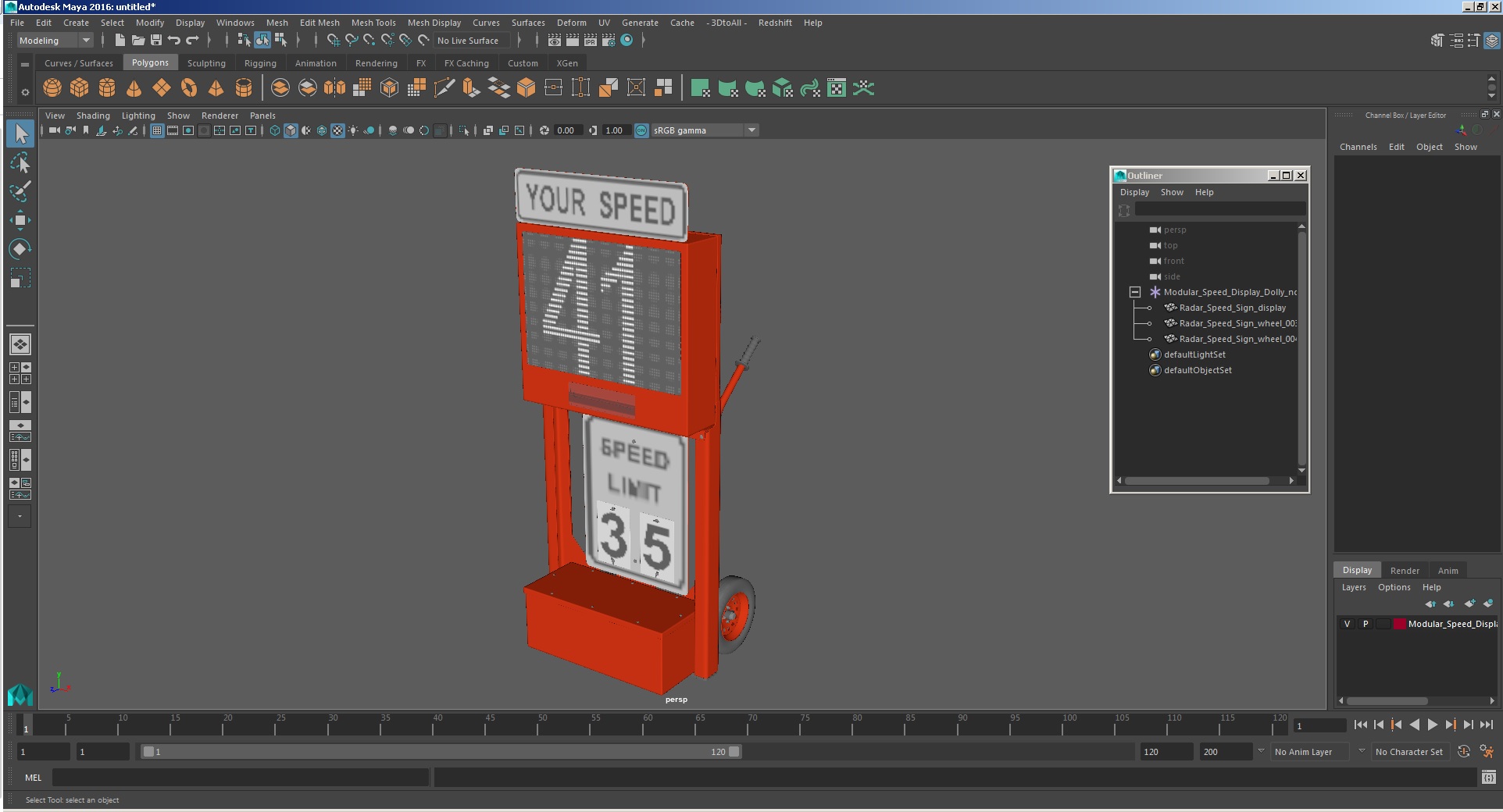 Modular Speed Display Dolly 3D