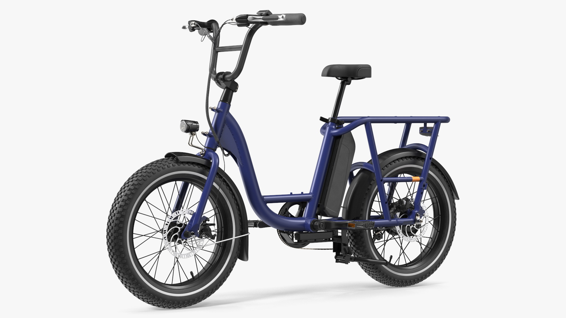 3D Two-Wheel E-Bike Blue