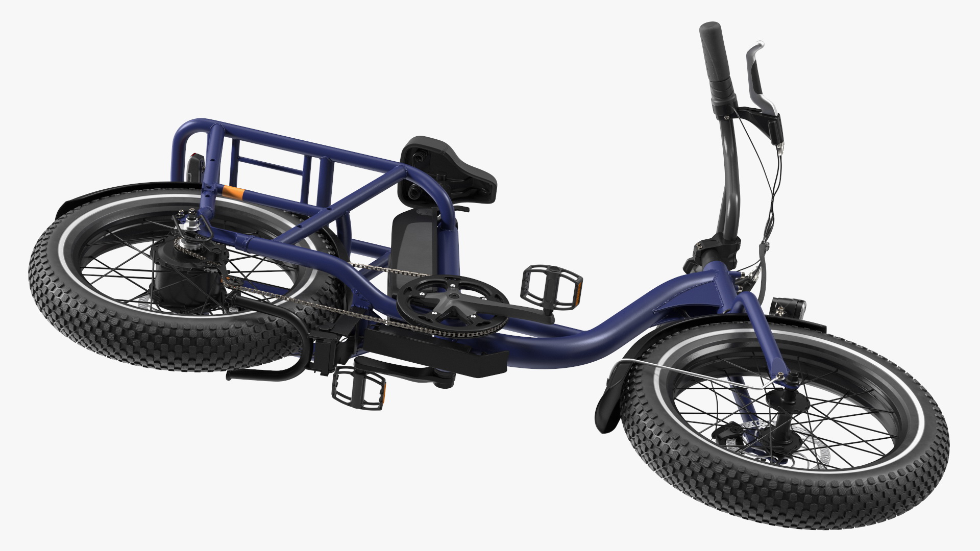 3D Two-Wheel E-Bike Blue