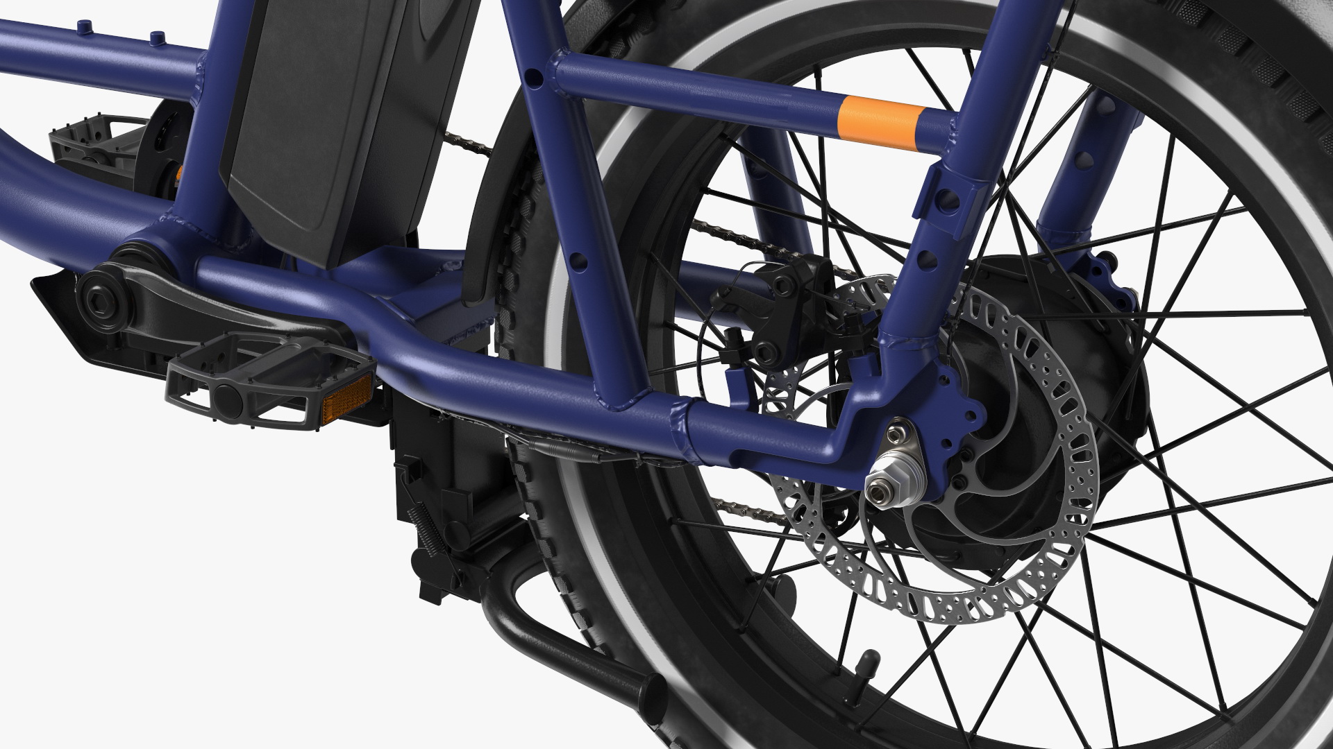 3D Two-Wheel E-Bike Blue