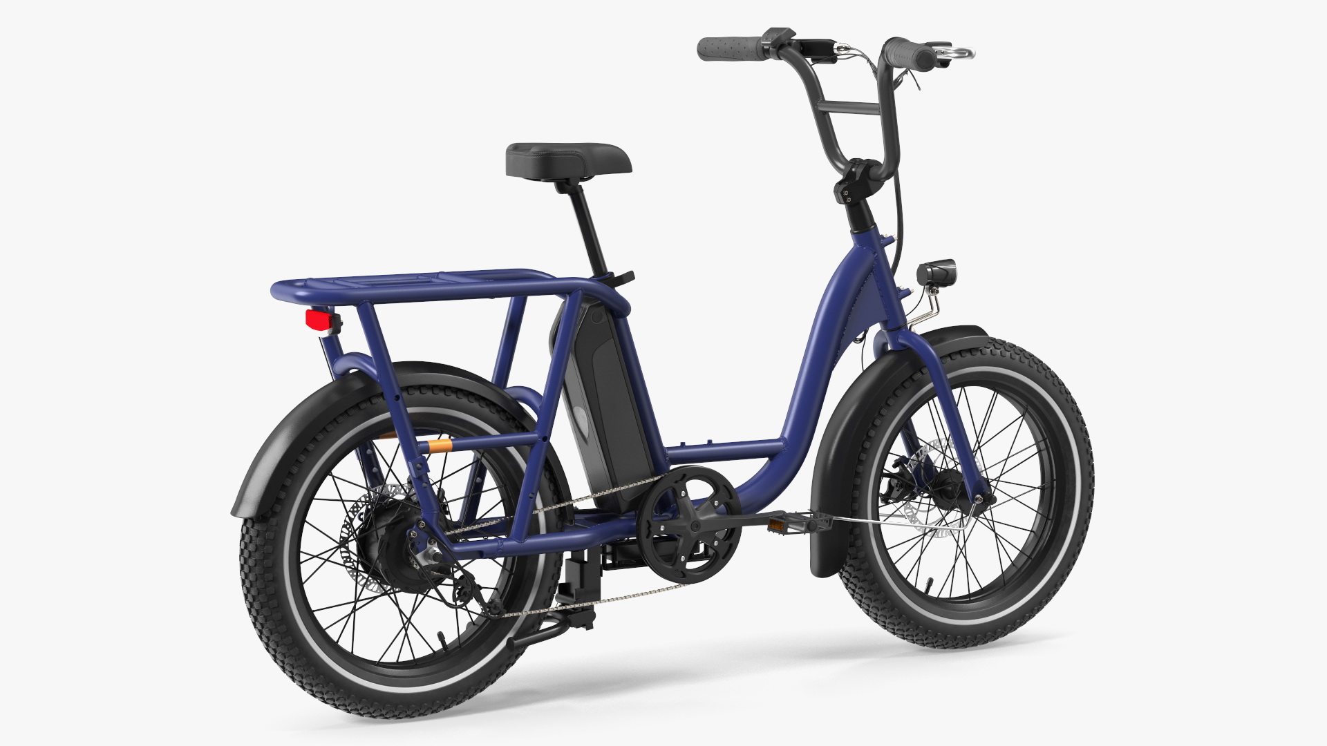 3D Two-Wheel E-Bike Blue