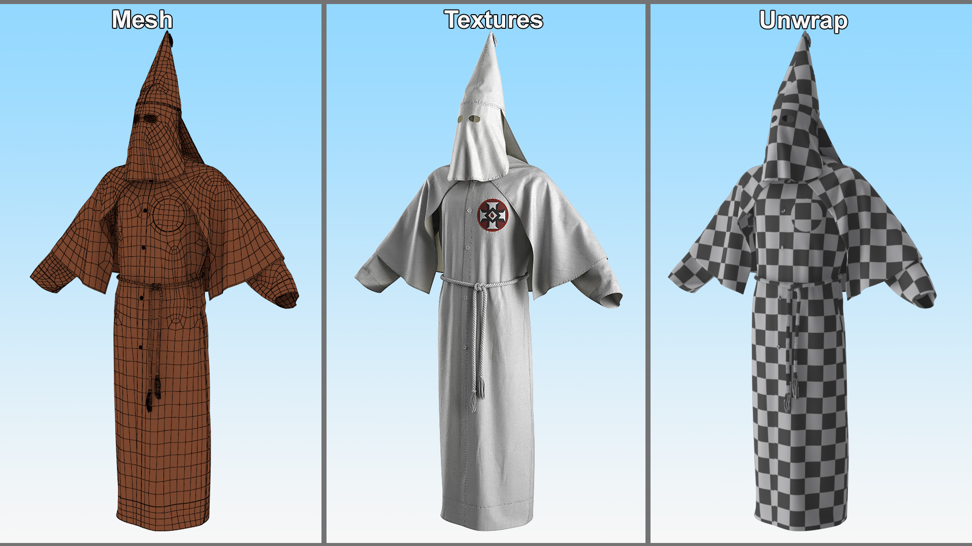 Ku Klux Klan Suit 3D