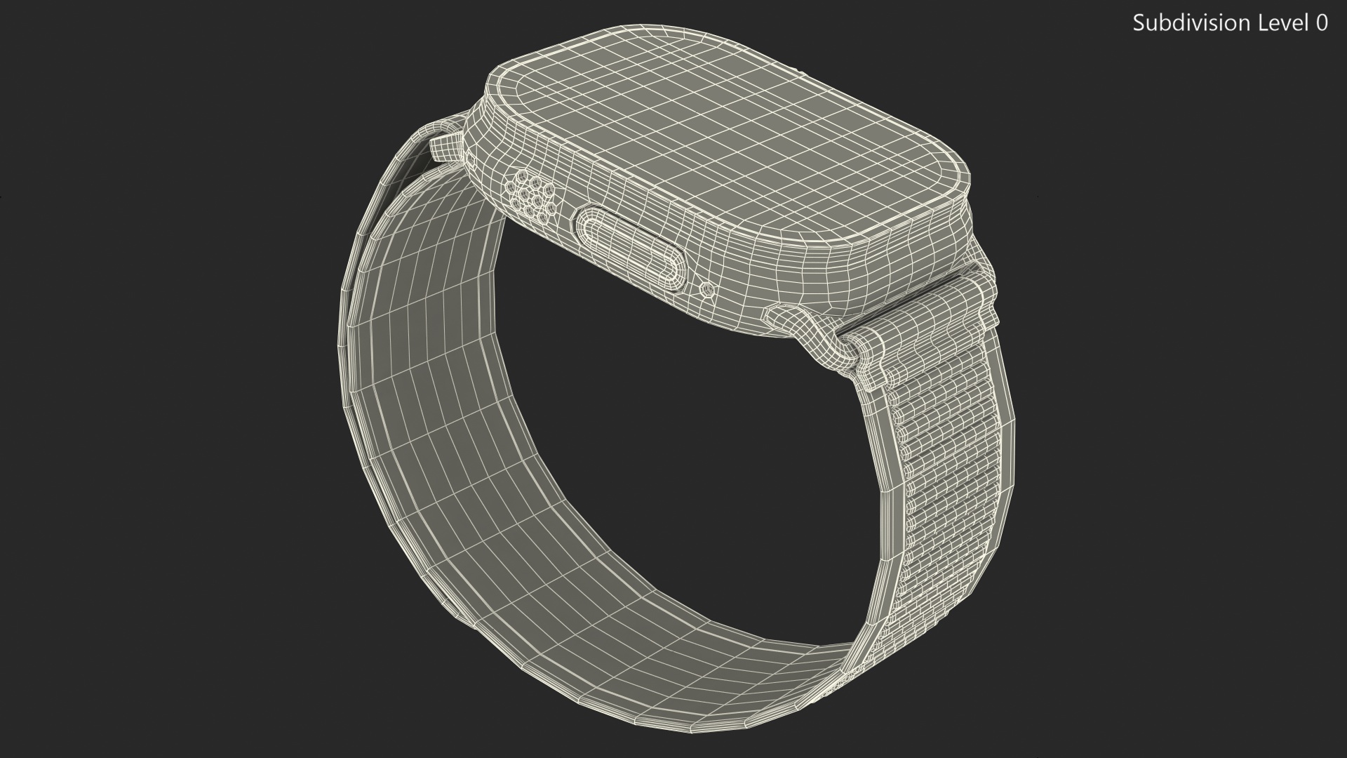 Apple Watch Ultra Trail Loop Black-Gray 3D model