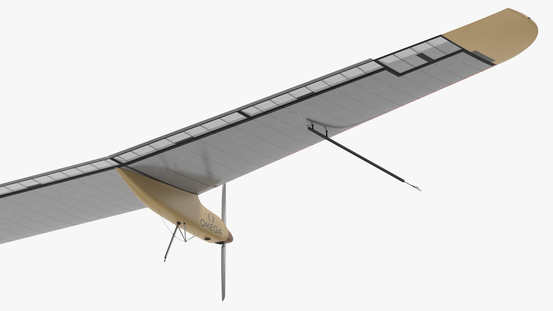 3D Airplane Solar Impulse HB-SIA Rigged