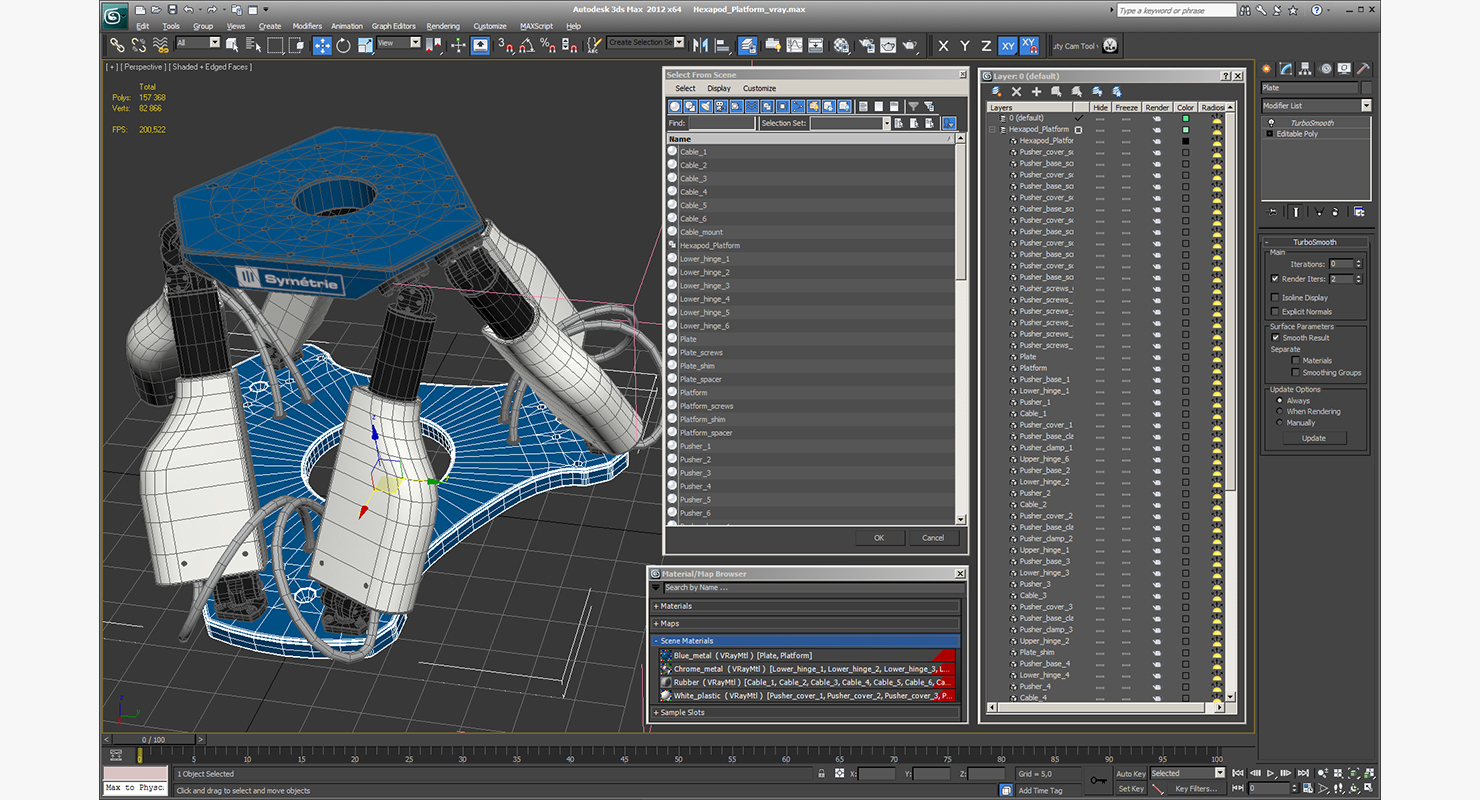 3D Hexapod Platform