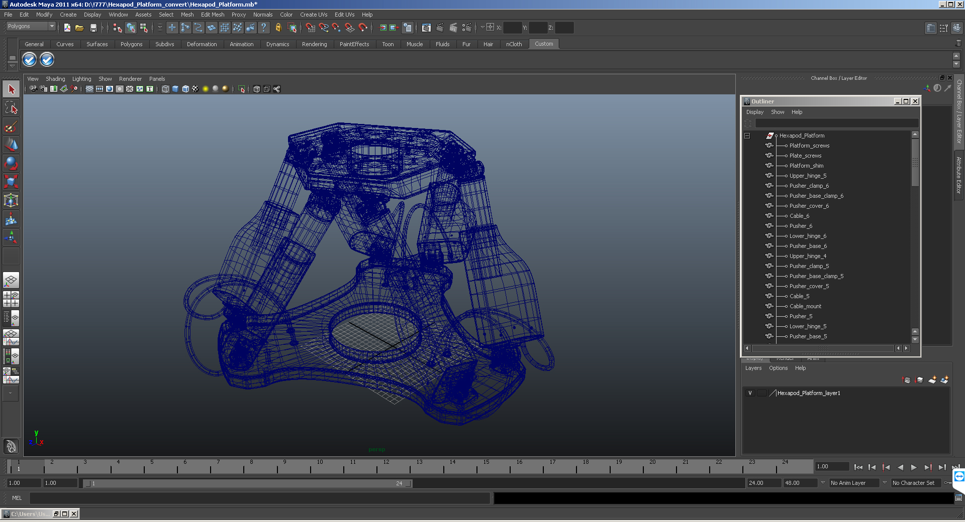 3D Hexapod Platform