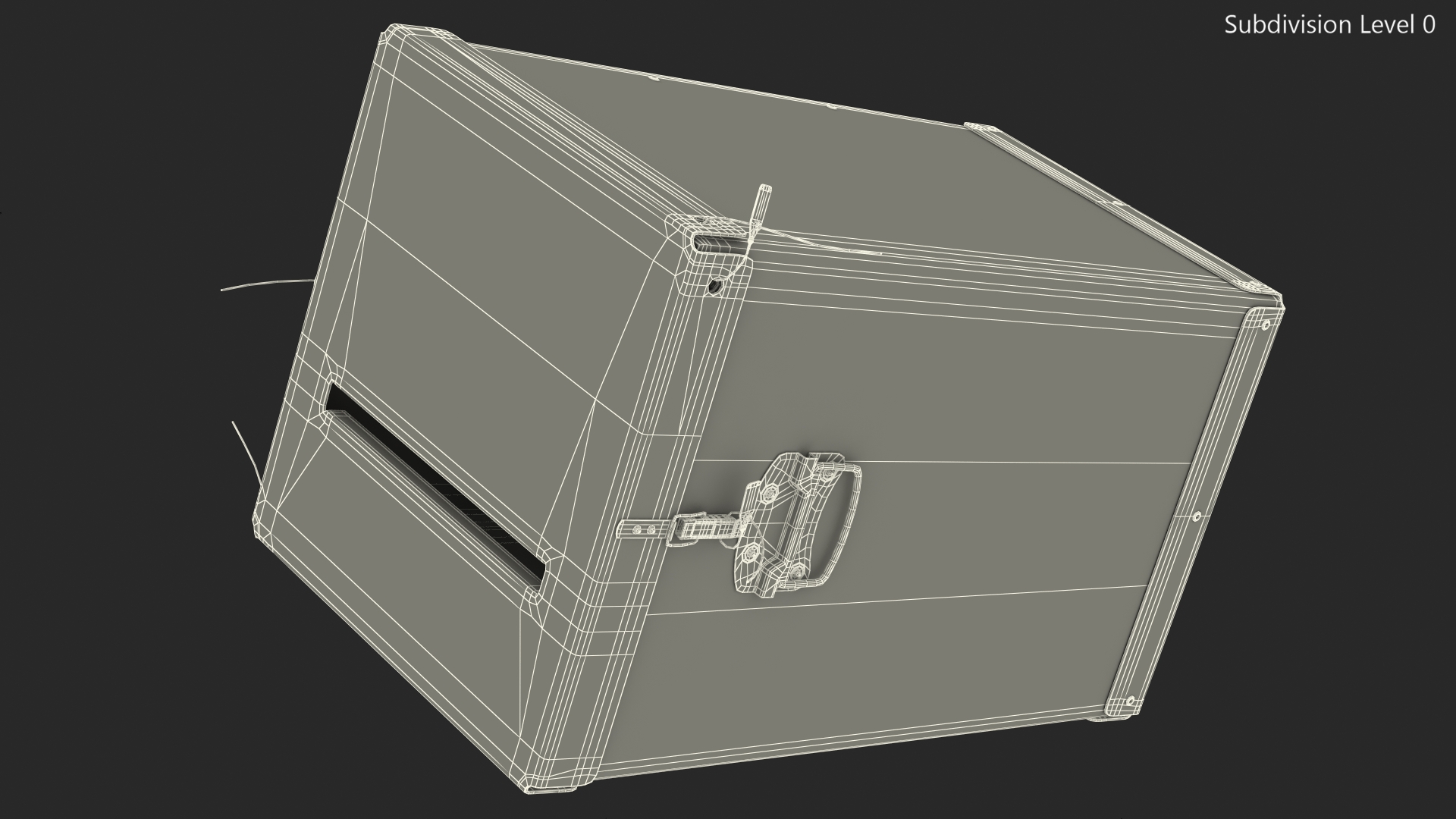 3D Transparent Ballot Box With Paper model