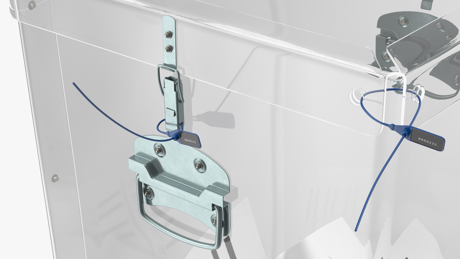 3D Transparent Ballot Box With Paper model