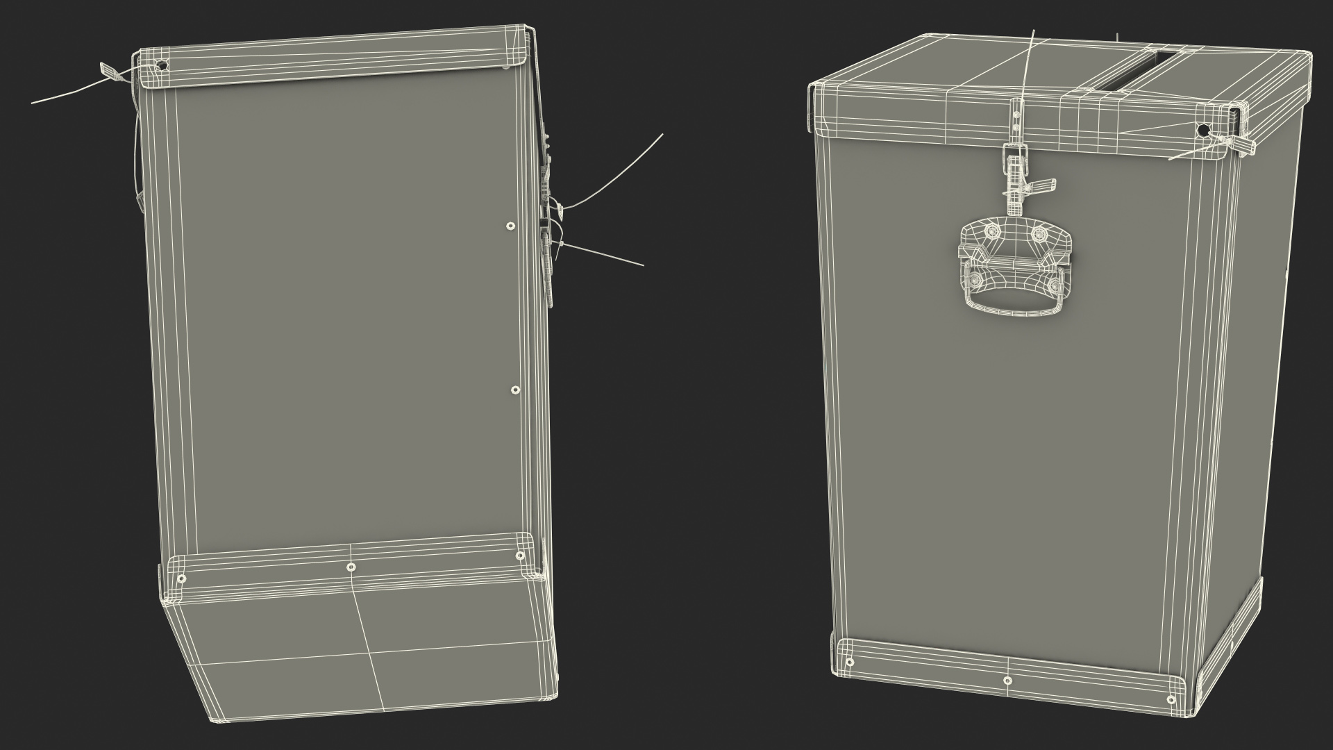 3D Transparent Ballot Box With Paper model