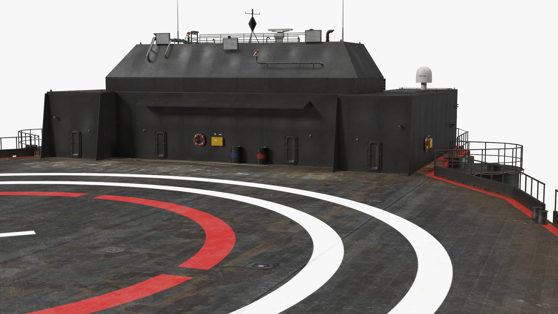 3D SpaceX Autonomous Rocket Recovery Barge Marmac