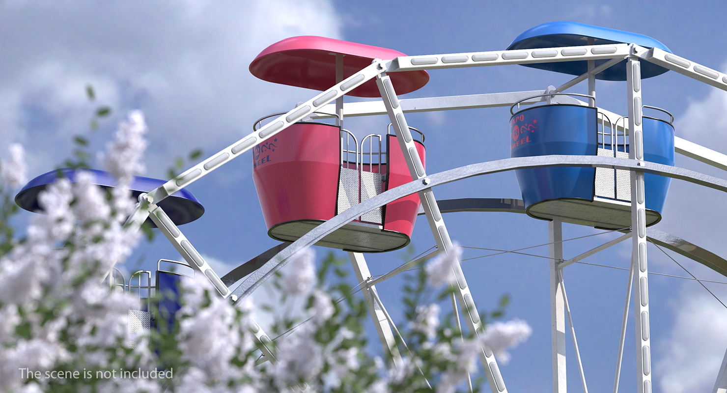 Amusement Park Ferris Wheel 3D