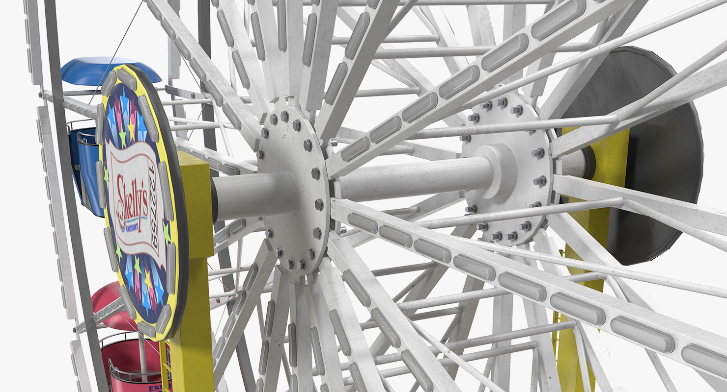 Amusement Park Ferris Wheel 3D